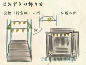 ほおずきの飾り方